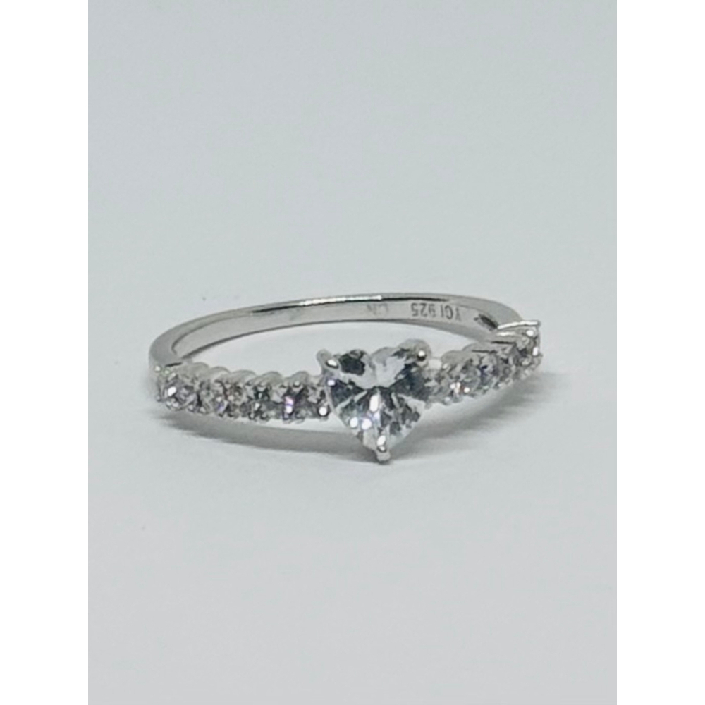 Designer CZ Sterling Band Size 9 YGI (Yellow Gold Inc)